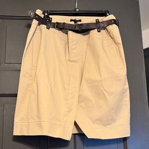 Strenesse khaki Mid length skirt 8 NWT